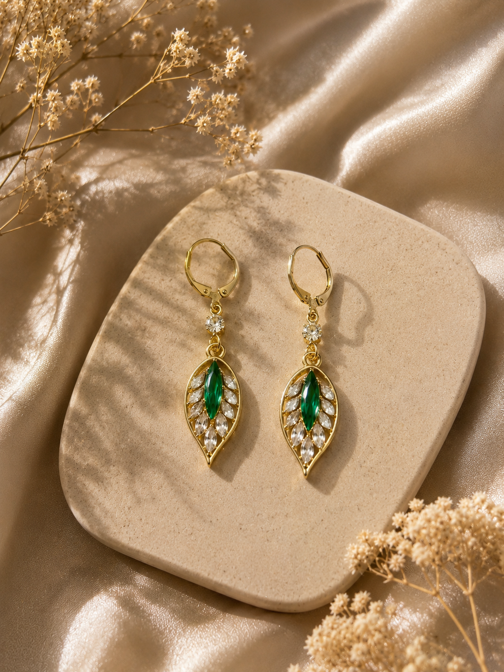 Leaf-Inspired Tassel Earing