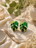 Tropical Oasis Leaf Earrings