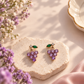 Grape Glow Earring