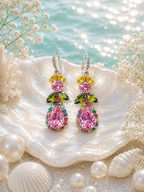 Pink Aurora Drop Earrings
