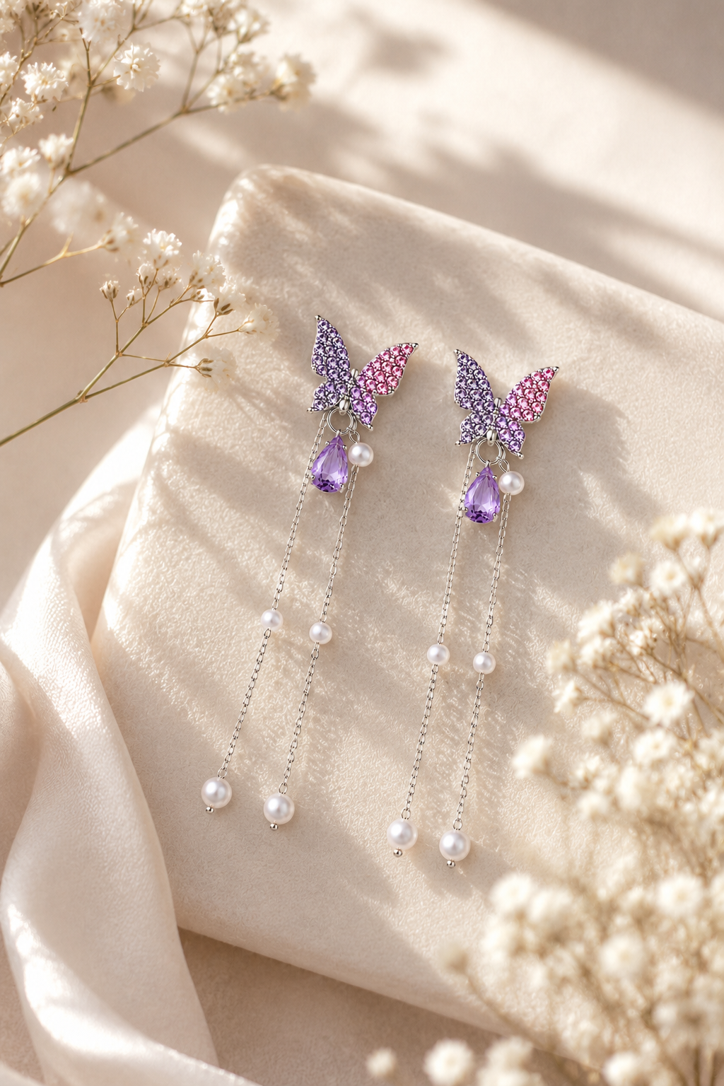 Butterfly Tassel Drop Earring for Women