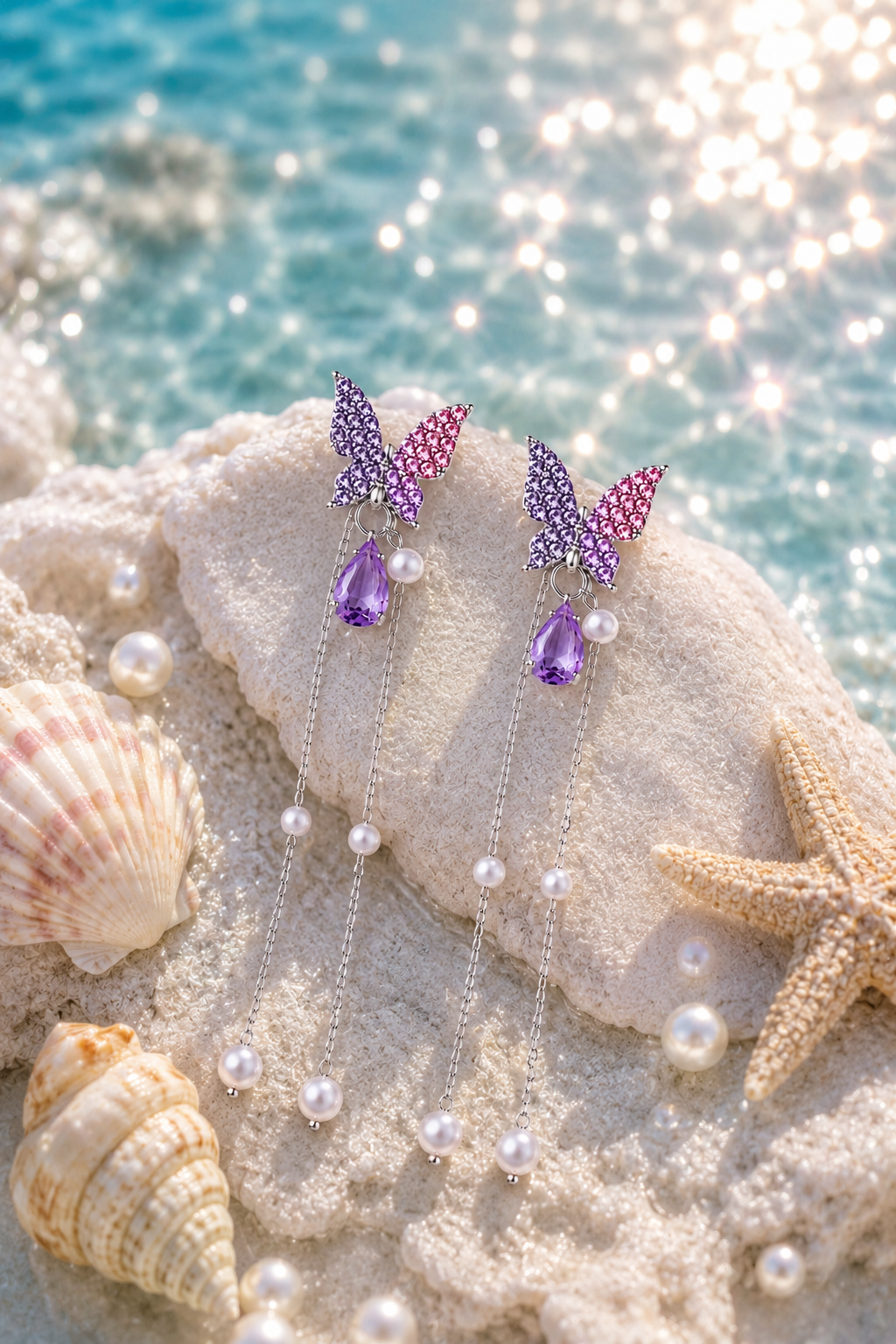 Butterfly Tassel Drop Earring for Women