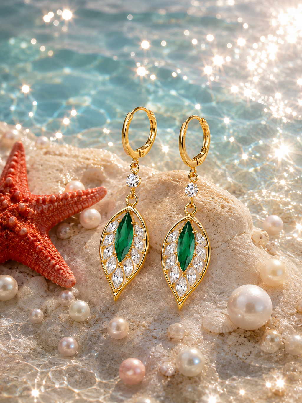 Leaf-Inspired Tassel Earring for women