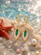 Leaf-Inspired Tassel Earring for women