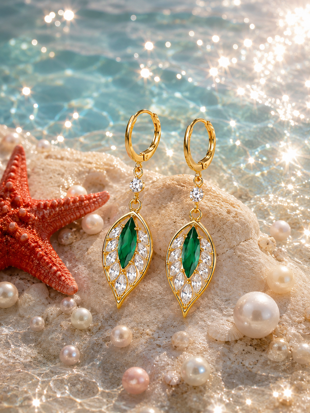Leaf-Inspired Tassel Earring for women