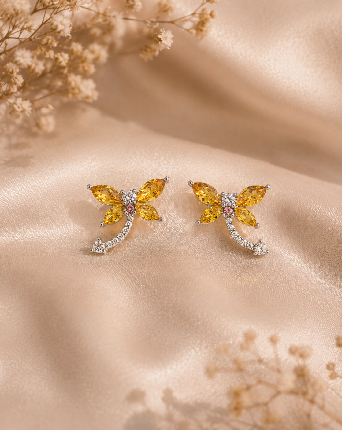 Honeyglow Butterfly Earrings