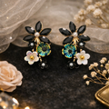 Midnight Garden Bloom Drop Earring