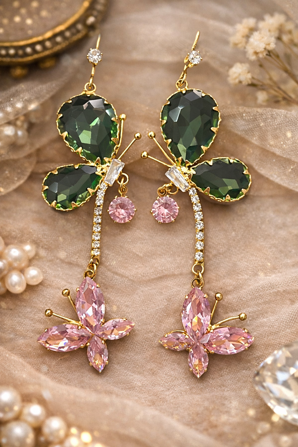 Enchanted Butterfly Drop Earrings 🦋