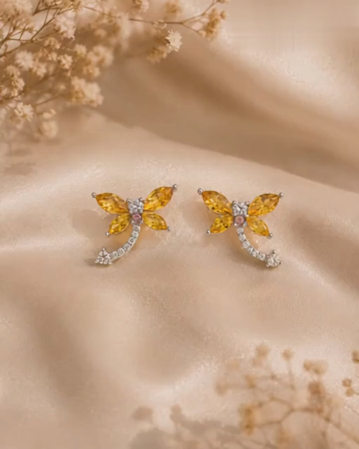 Honeyglow Butterfly Earrings